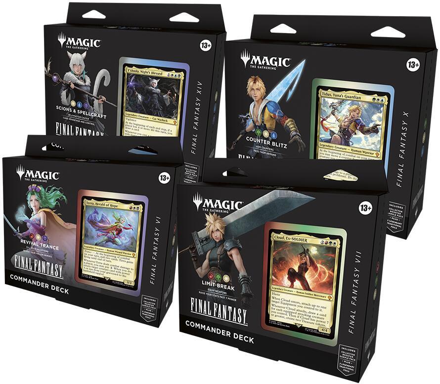 Magic the Gathering Universes Beyond: FINAL FANTASY Commander Deck Display