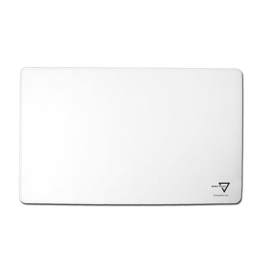Spectrum Playmat with Stitched Edging - White