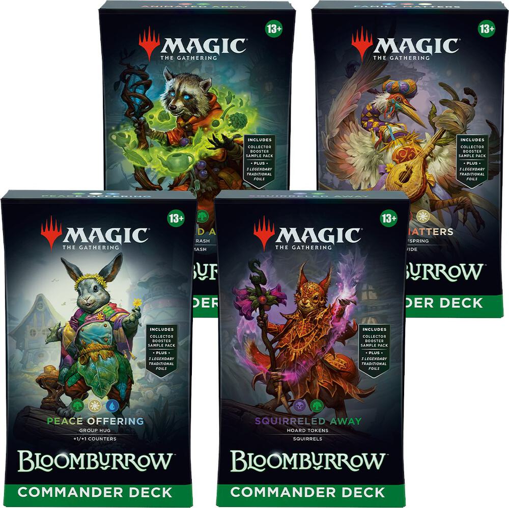Magic The Gathering: Bloomburrow Commander Deck Display