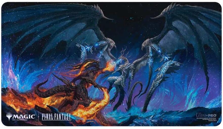 FINAL FANTASY Holofoil Playmat for Magic: The Gathering - Ifrit vs Bahamut