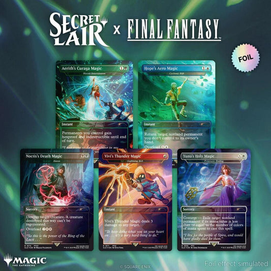 Magic the Gathering Secret Lair x FINAL FANTASY: Grimoire - Rainbow Foil Edition